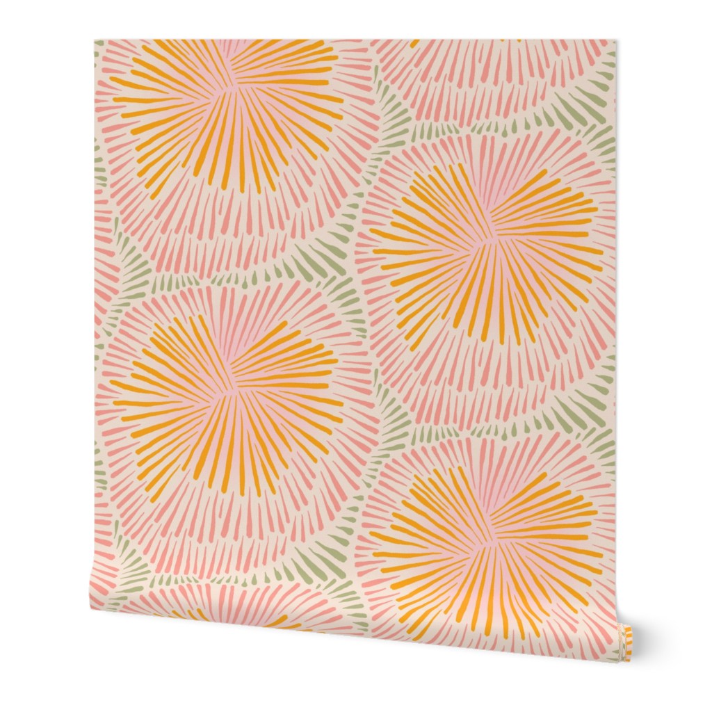 Burst, wallpaper, spring pink