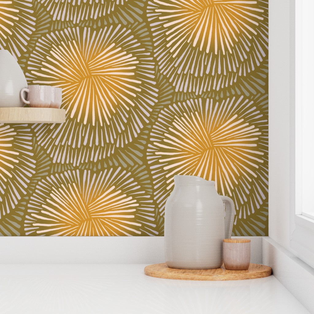 Burst, wallpaper, green