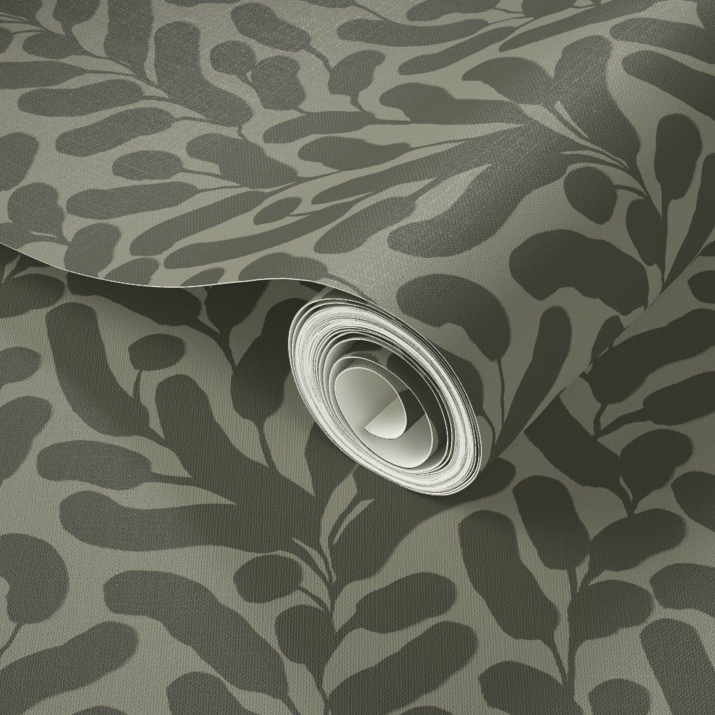 Climbing Vine, wallpaper, sage