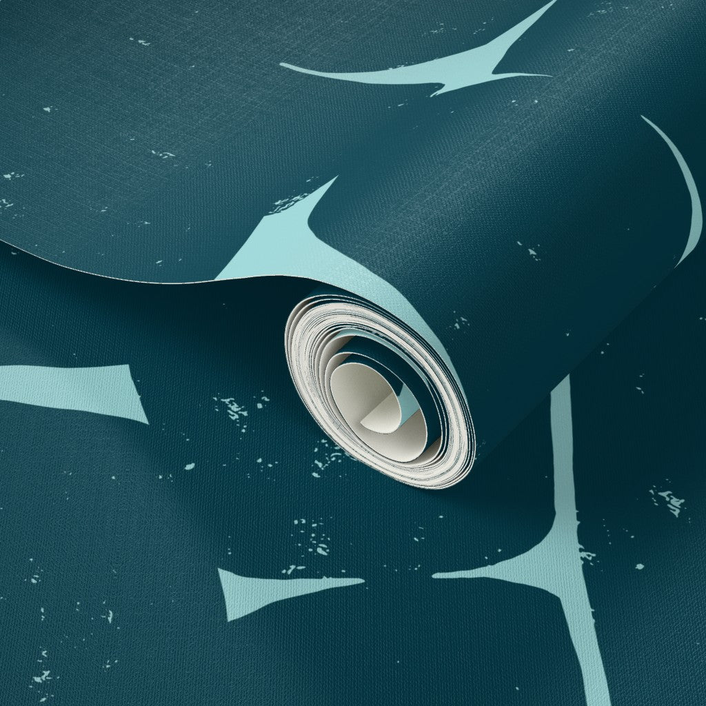 Gathering, wallpaper, blue