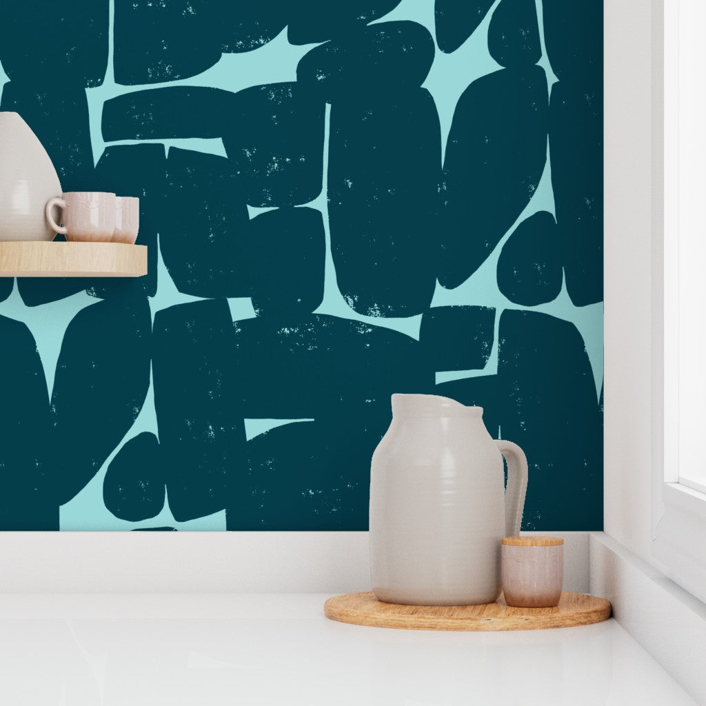 Gathering, wallpaper, blue
