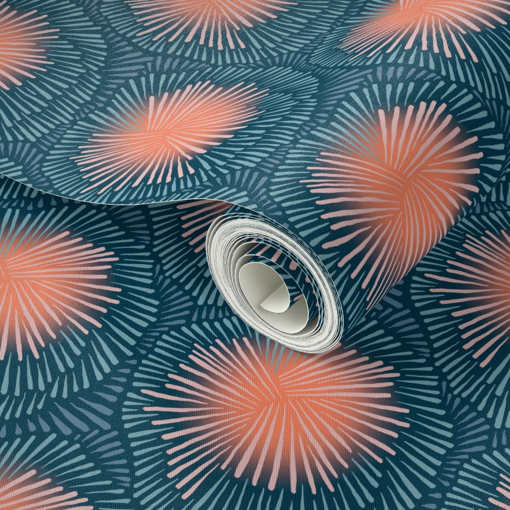 Burst, Medium Scale, wallpaper, midnight