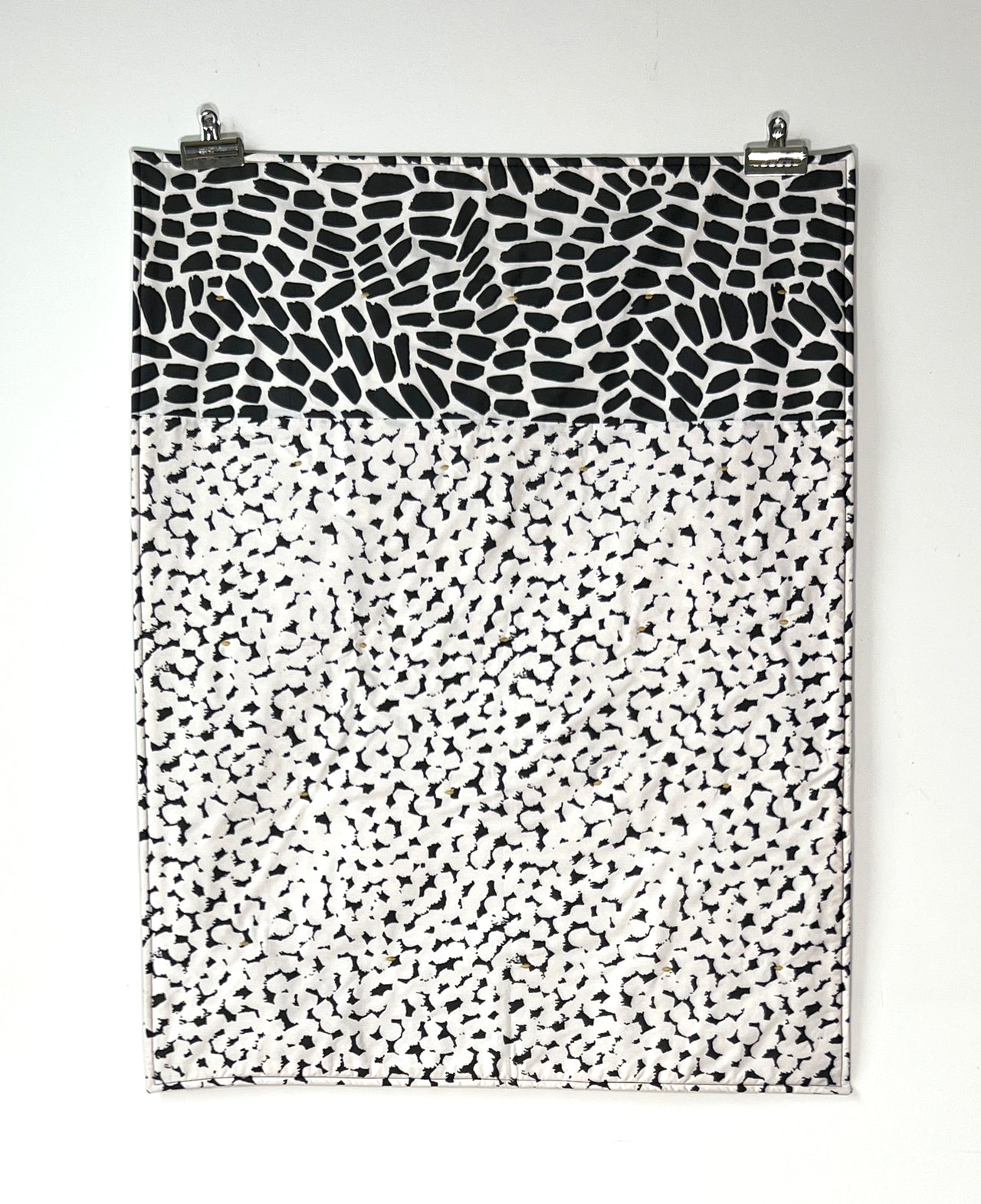 Inky Dots, quilted blanket, small