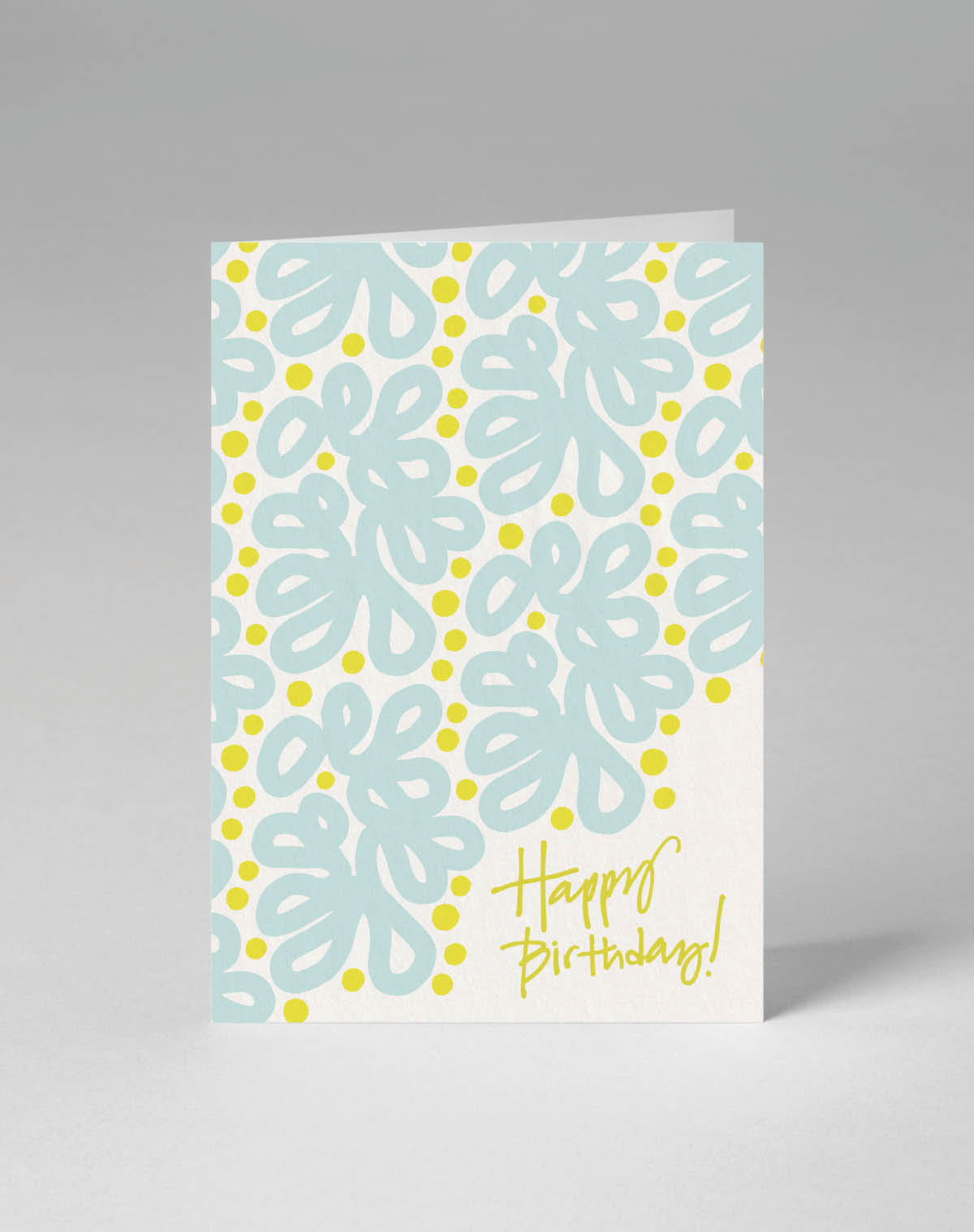 Happy Birthday, greeting card, blue