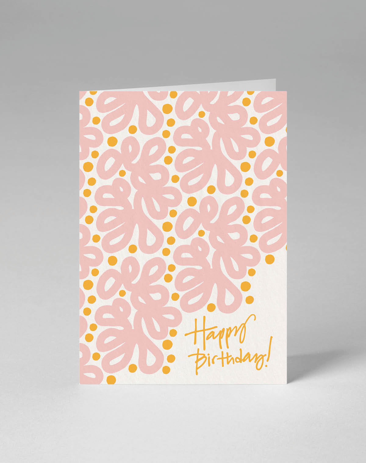 Happy Birthday, greeting card, pink