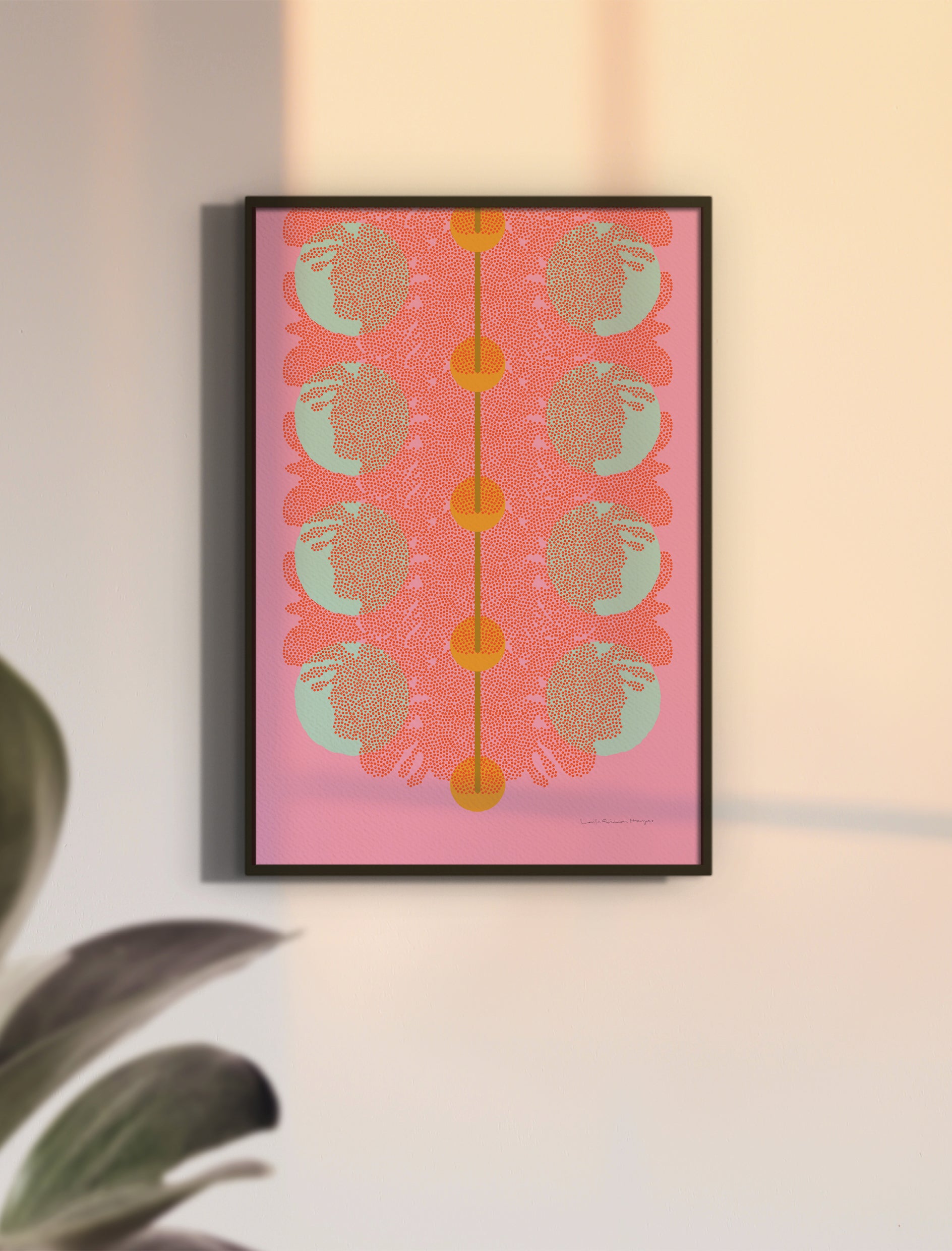 Cascade, fine art print, pink