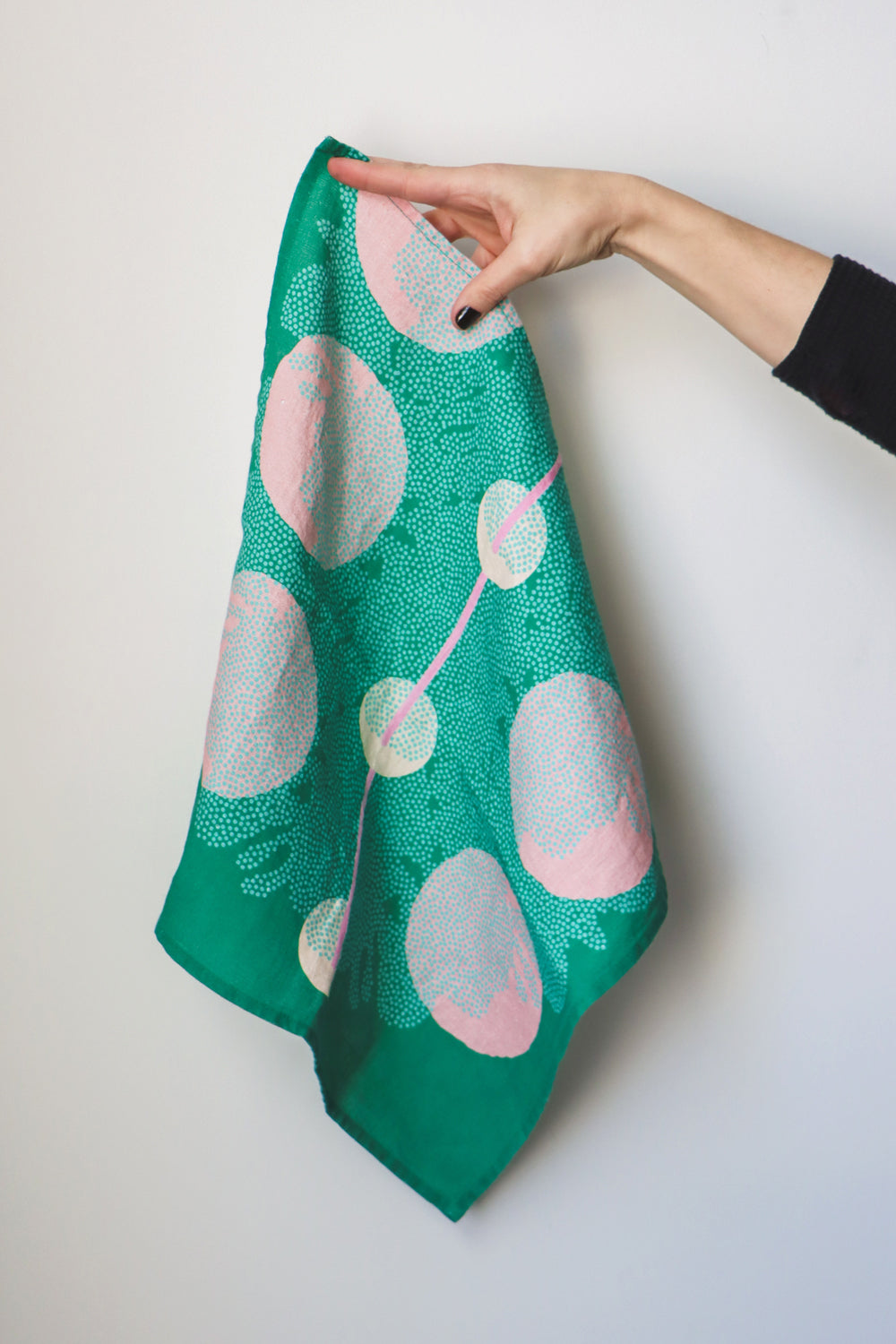 Cascade linen napkin, green