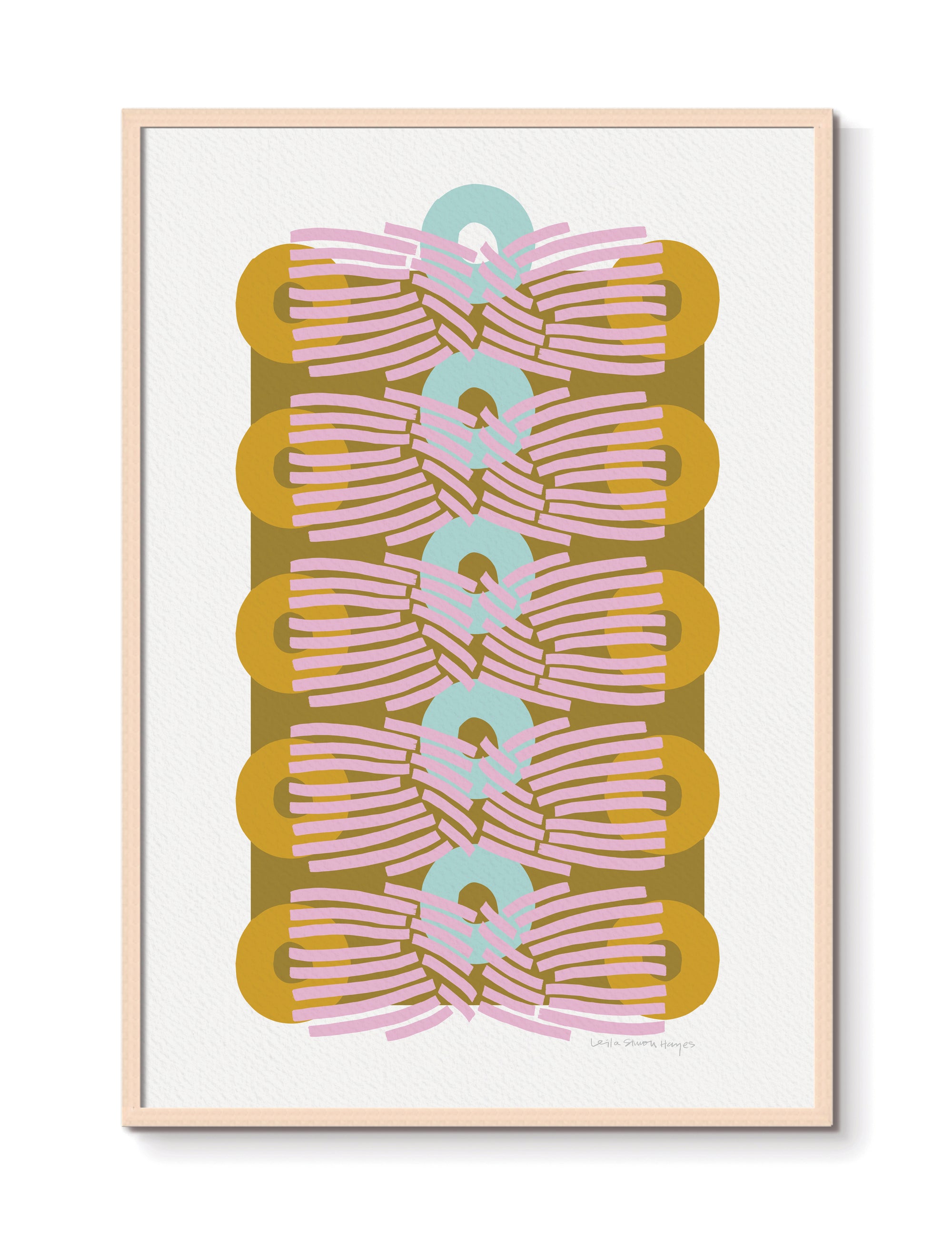 Reaching Out Stacked, fine art print, gold