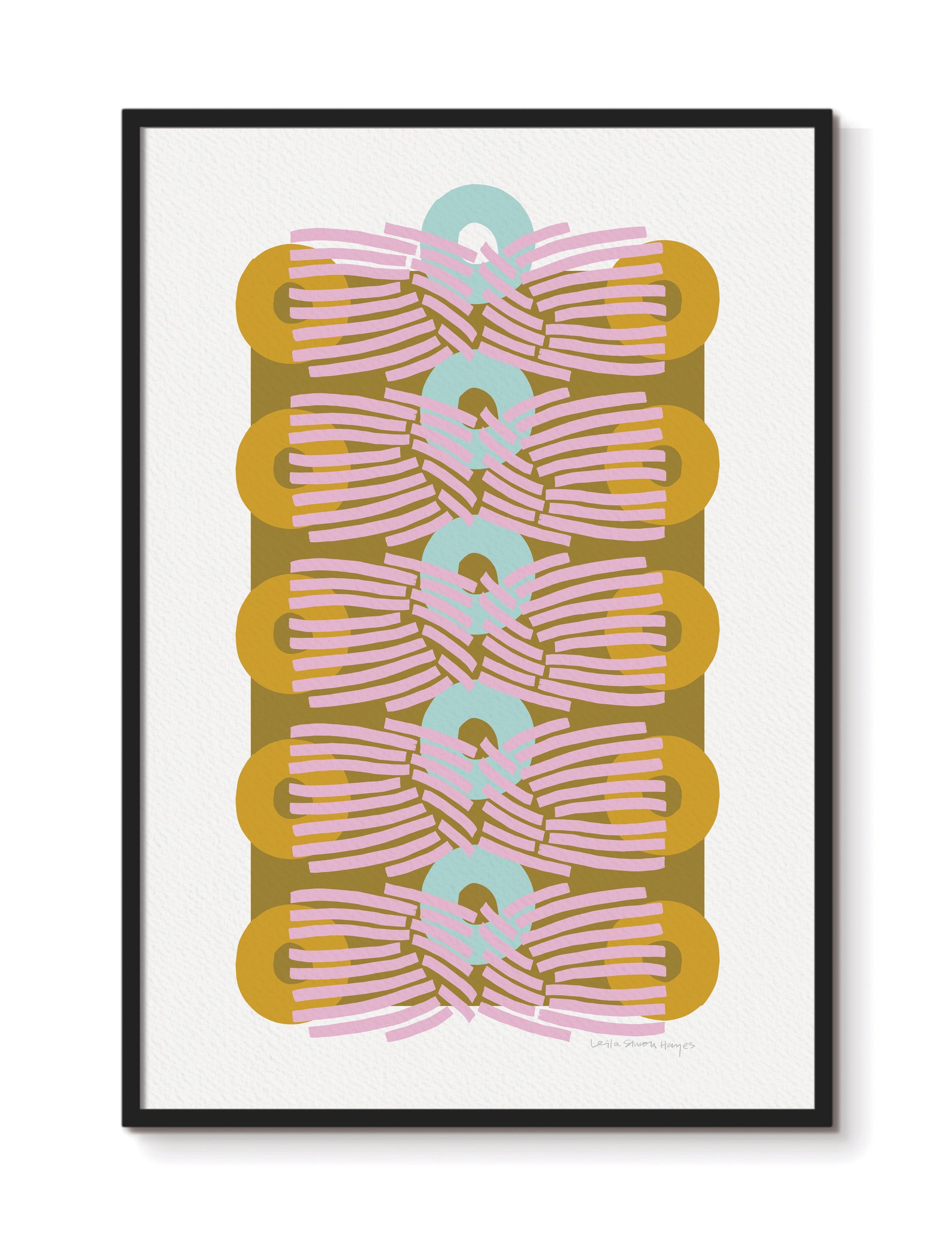 Reaching Out Stacked, fine art print, gold