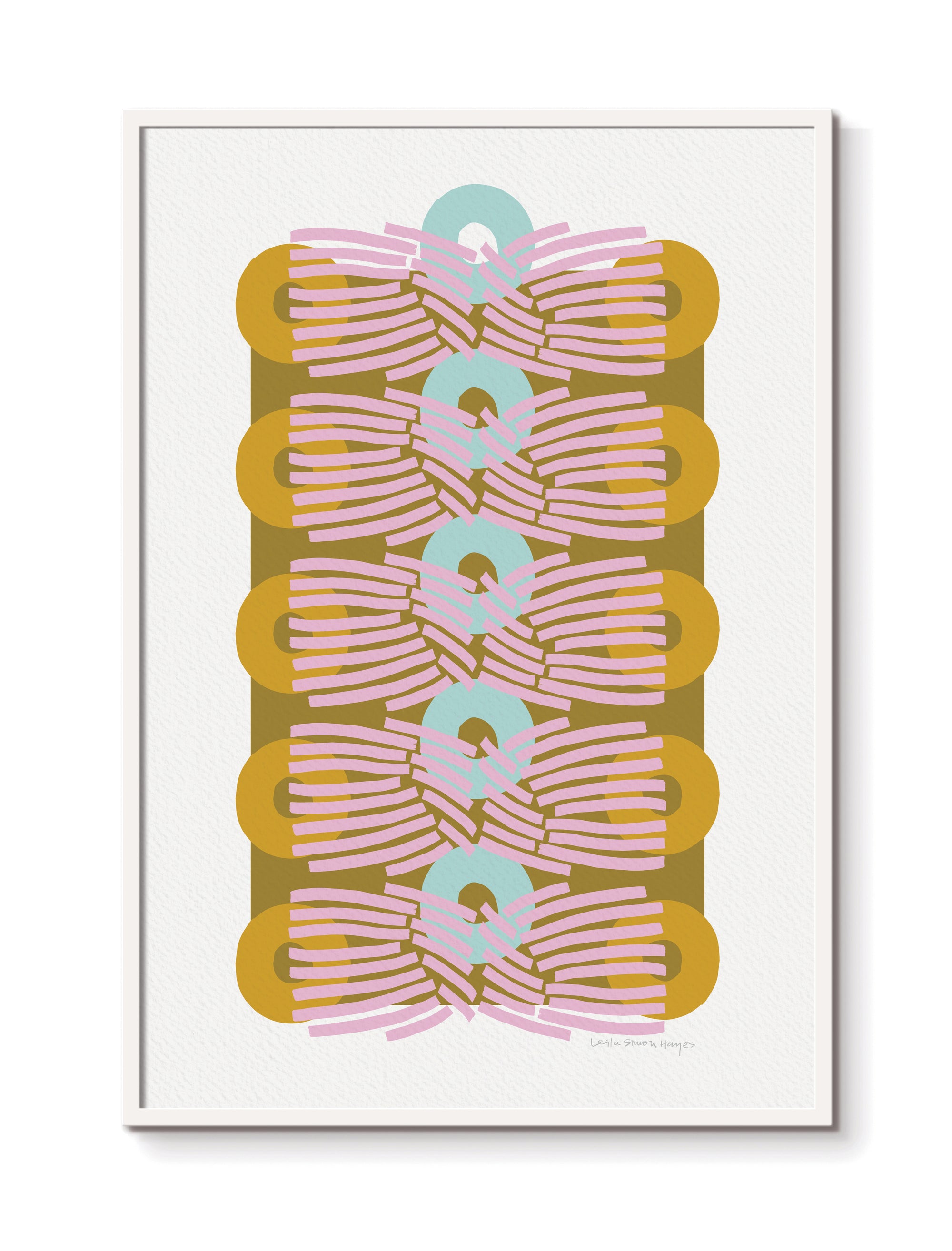Reaching Out Stacked, fine art print, gold