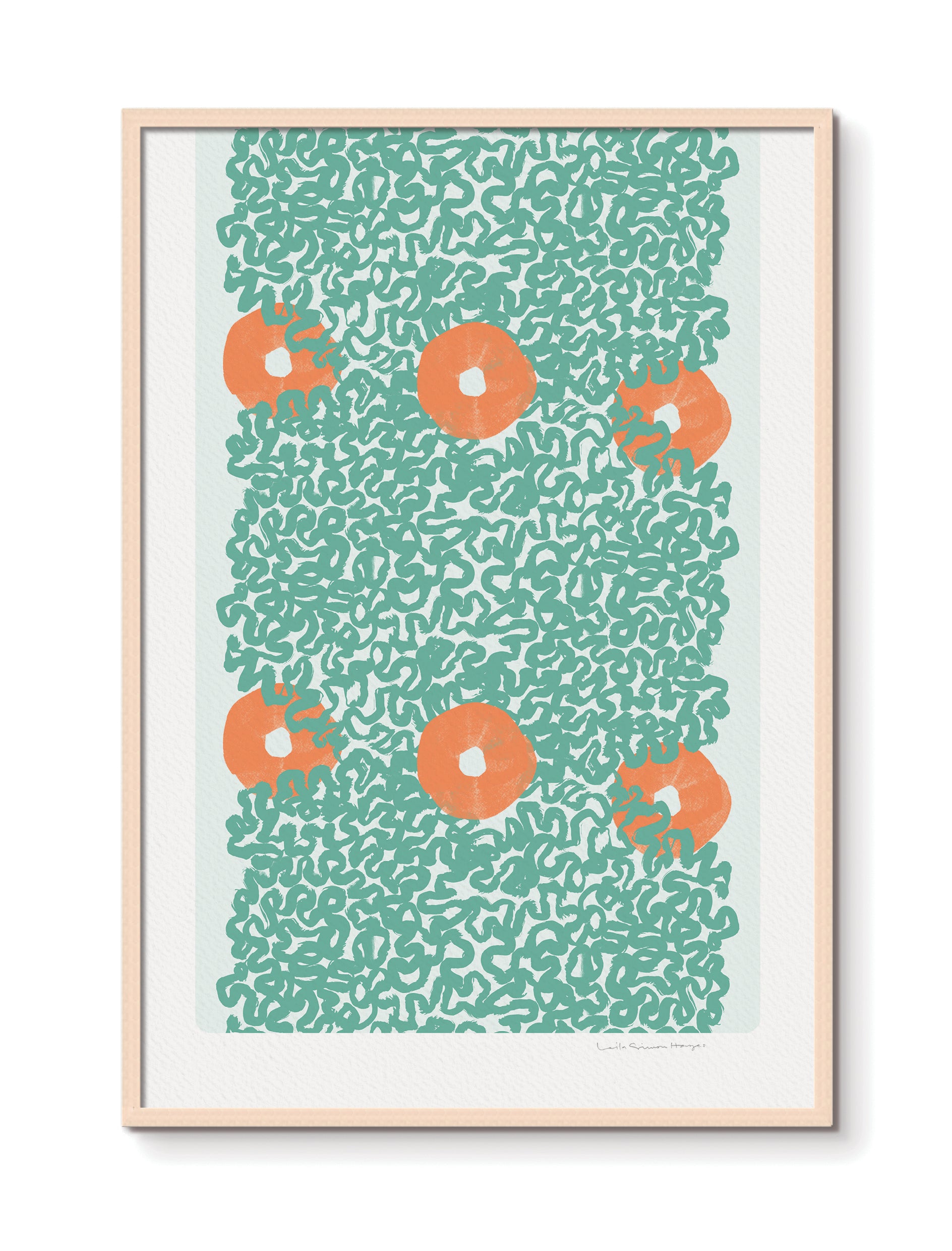 Surround Linked, fine art print, green