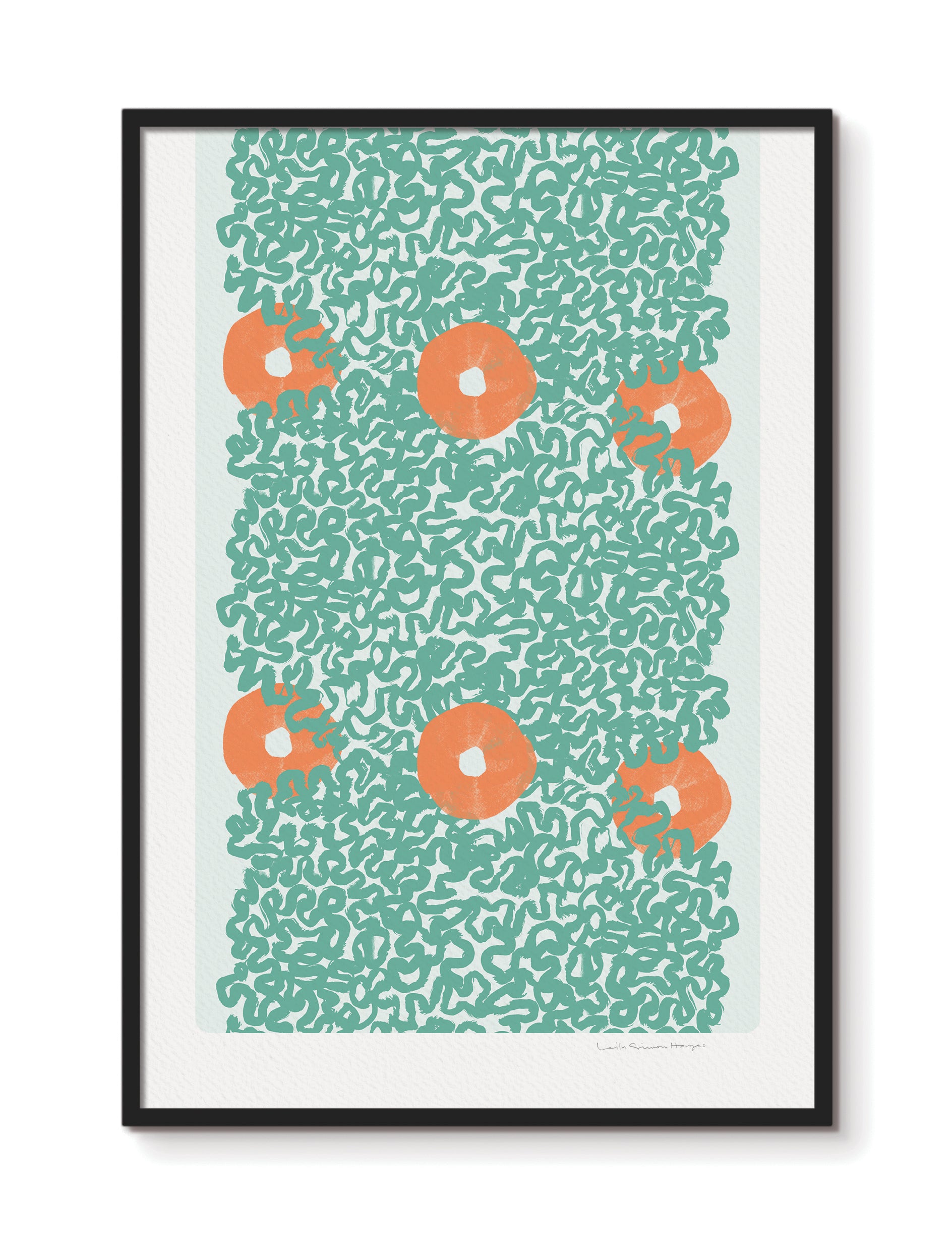 Surround Linked, fine art print, green
