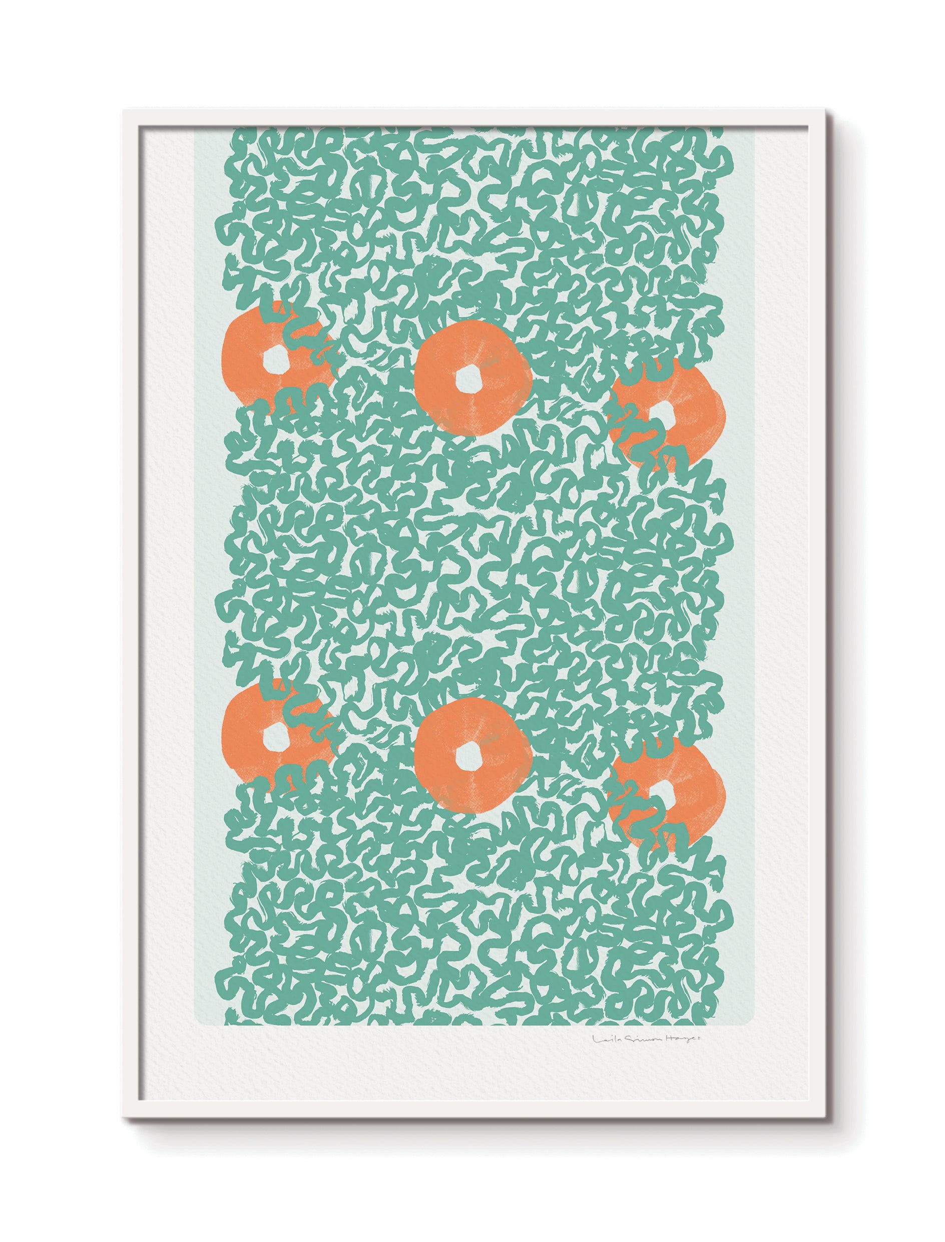 Surround Linked, fine art print, green