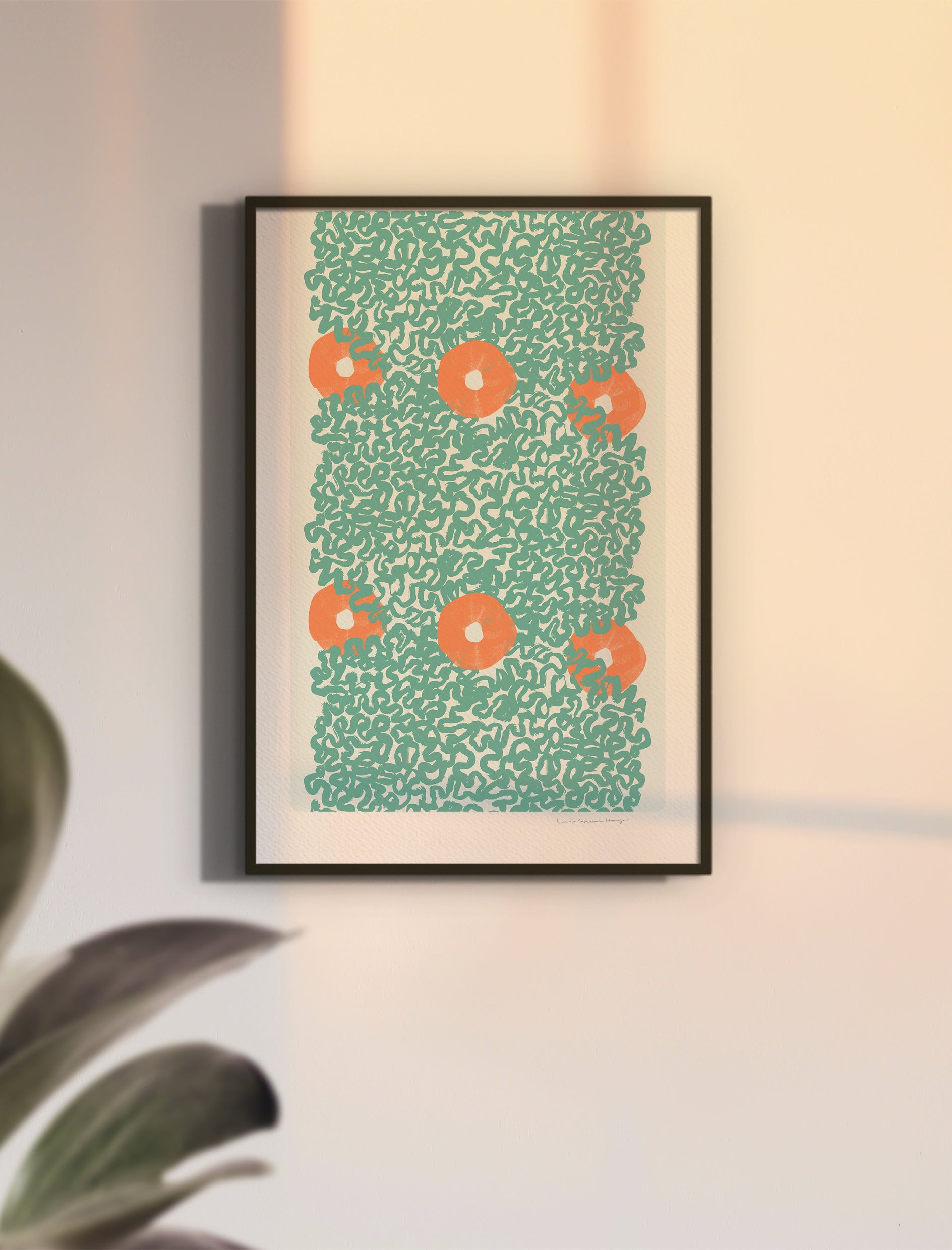 Surround Linked, fine art print, green