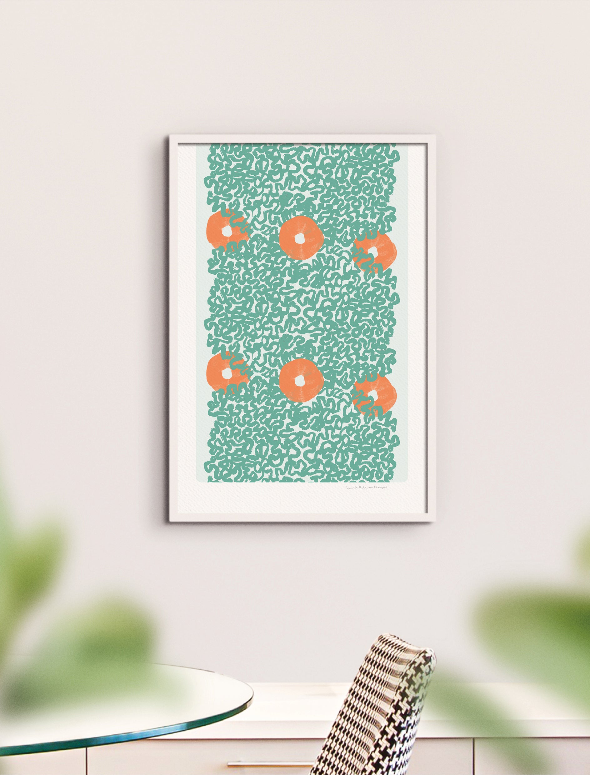Surround Linked, fine art print, green