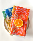 Burst linen napkin, set of 4 colors