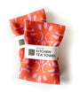 Trellis Tea Towel, orange-red