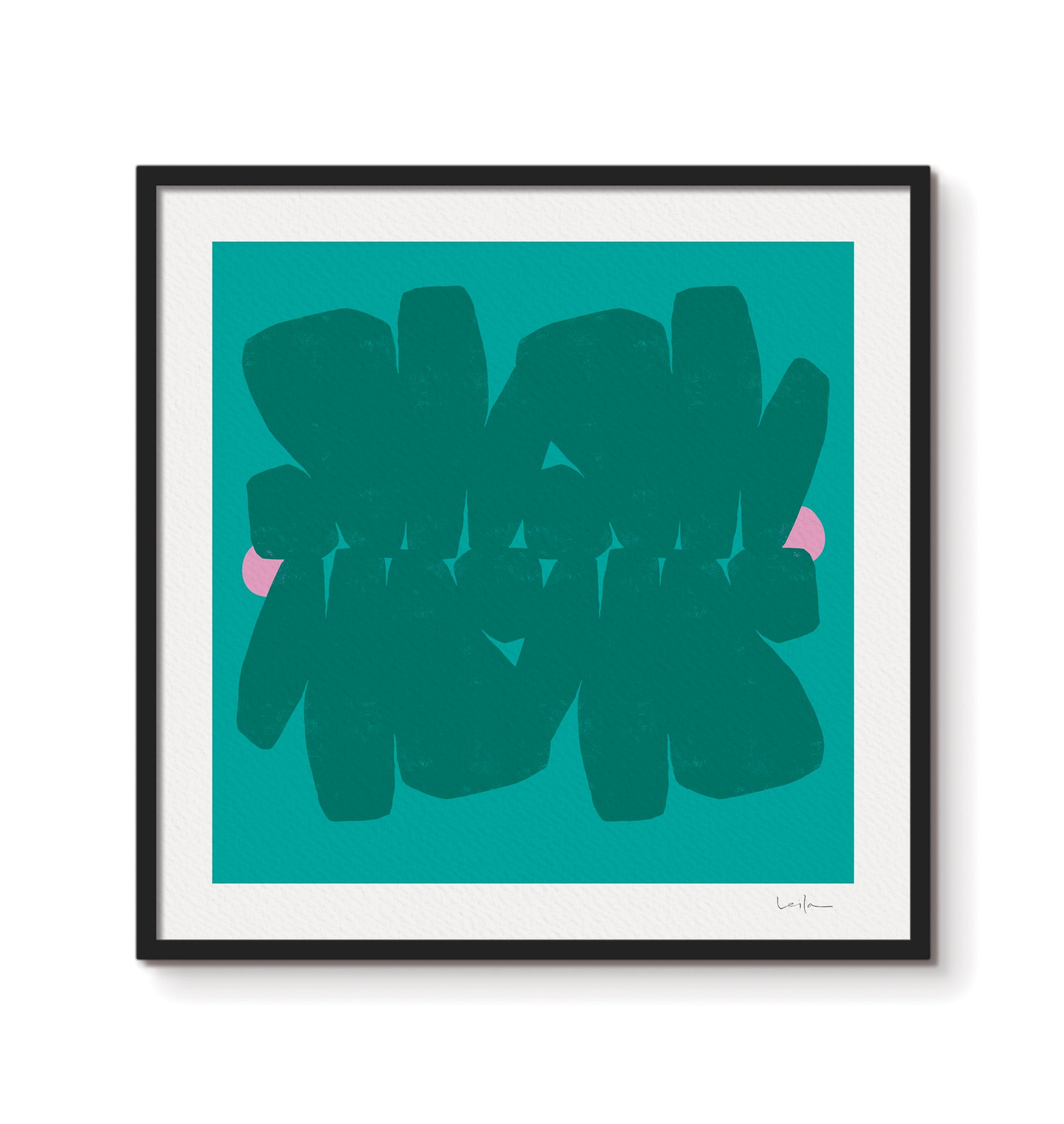 Rocks, fine art print, green