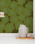 Flower Patch, wallpaper, green