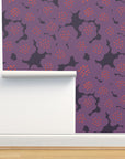 Flower Patch, wallpaper, purple