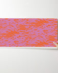 Waves, wallpaper, pink on red