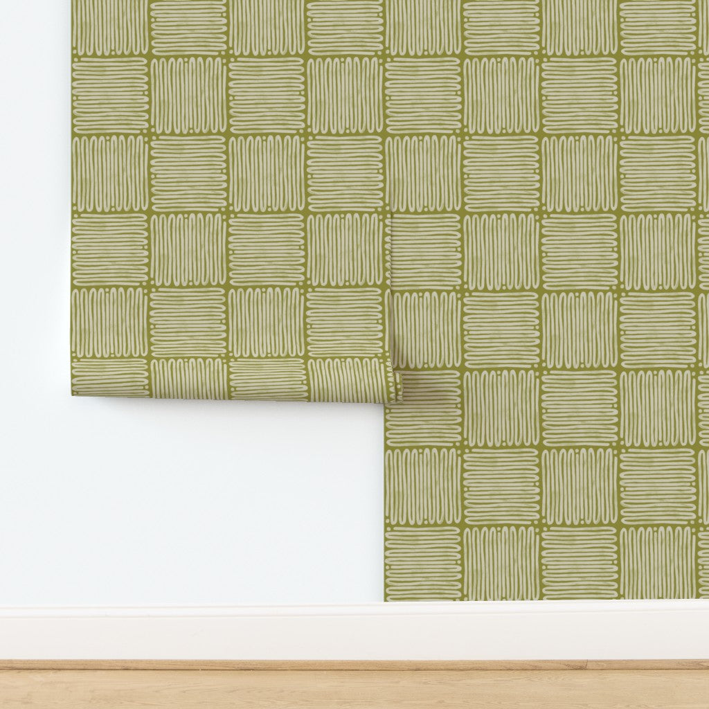 Zig Zag Tiles, wallpaper, light green