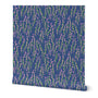 Meadow Flow, wallpaper, blue
