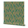 Meadow Flow, wallpaper, bright green