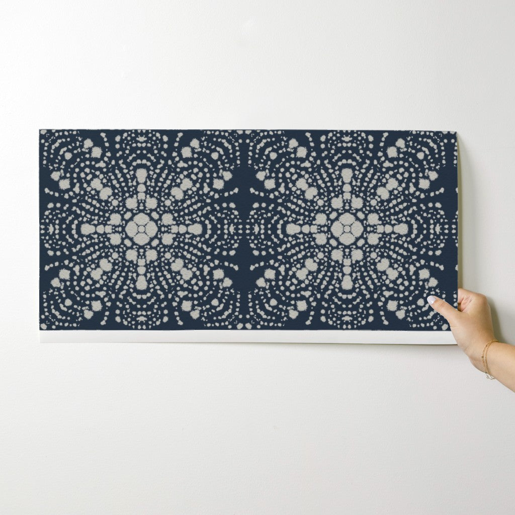 Tie Dye Tiles Shibori, wallpaper, blue