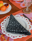 Eddies linen placemat, coral