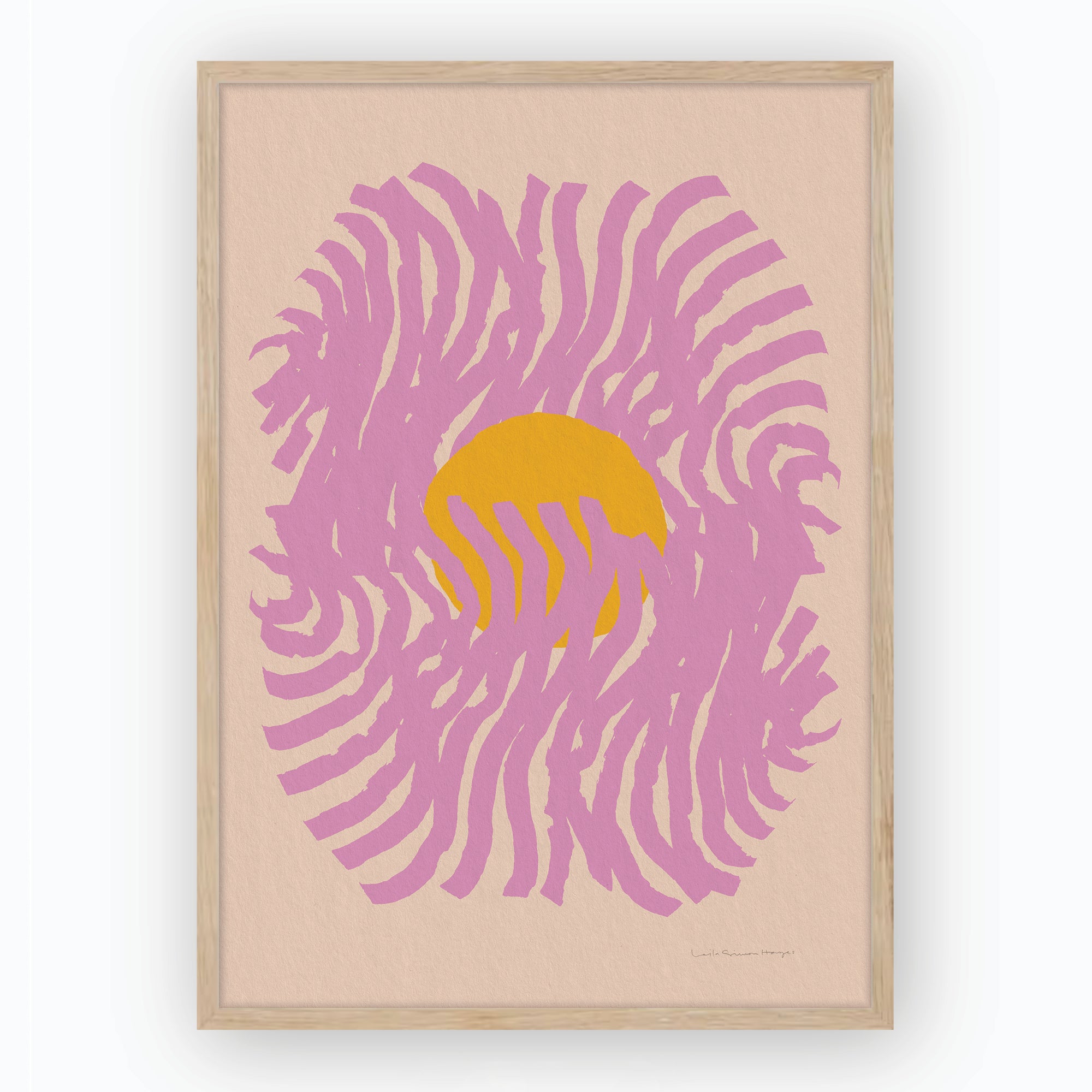 Emanate, pink, fine art print