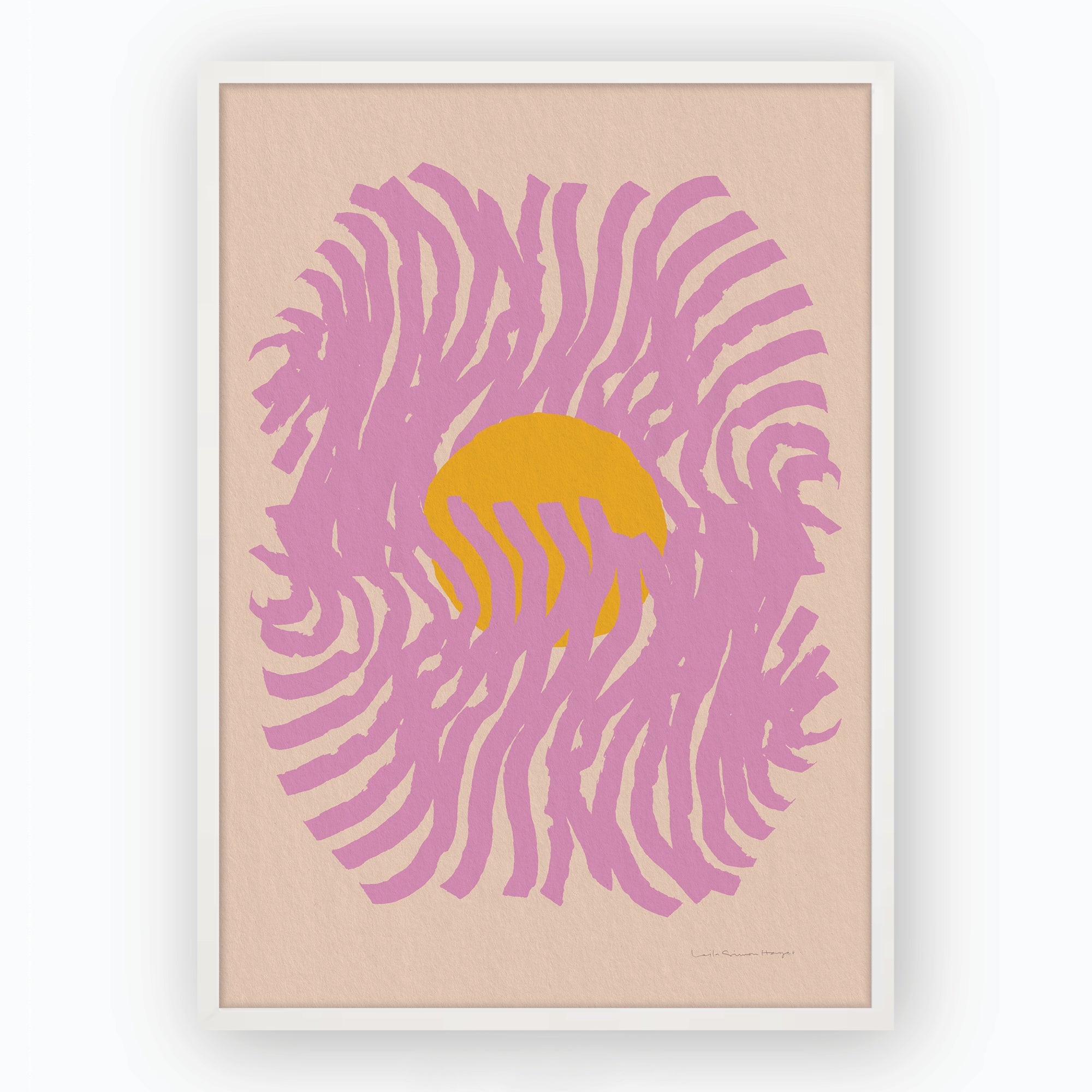 Emanate, pink, fine art print
