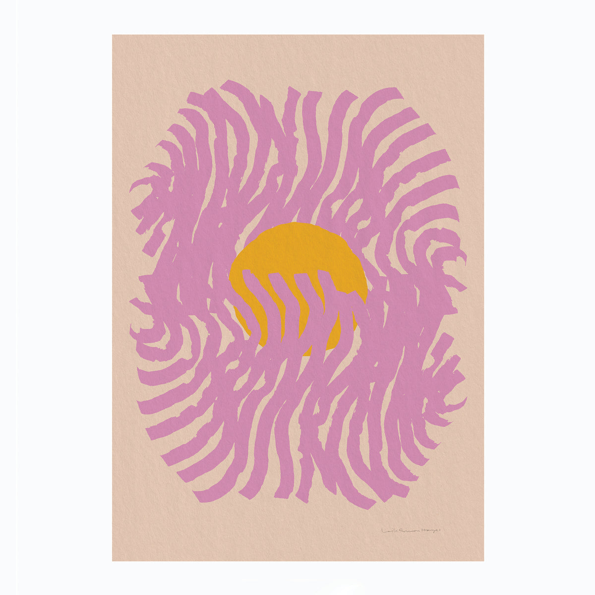 Emanate, pink, fine art print
