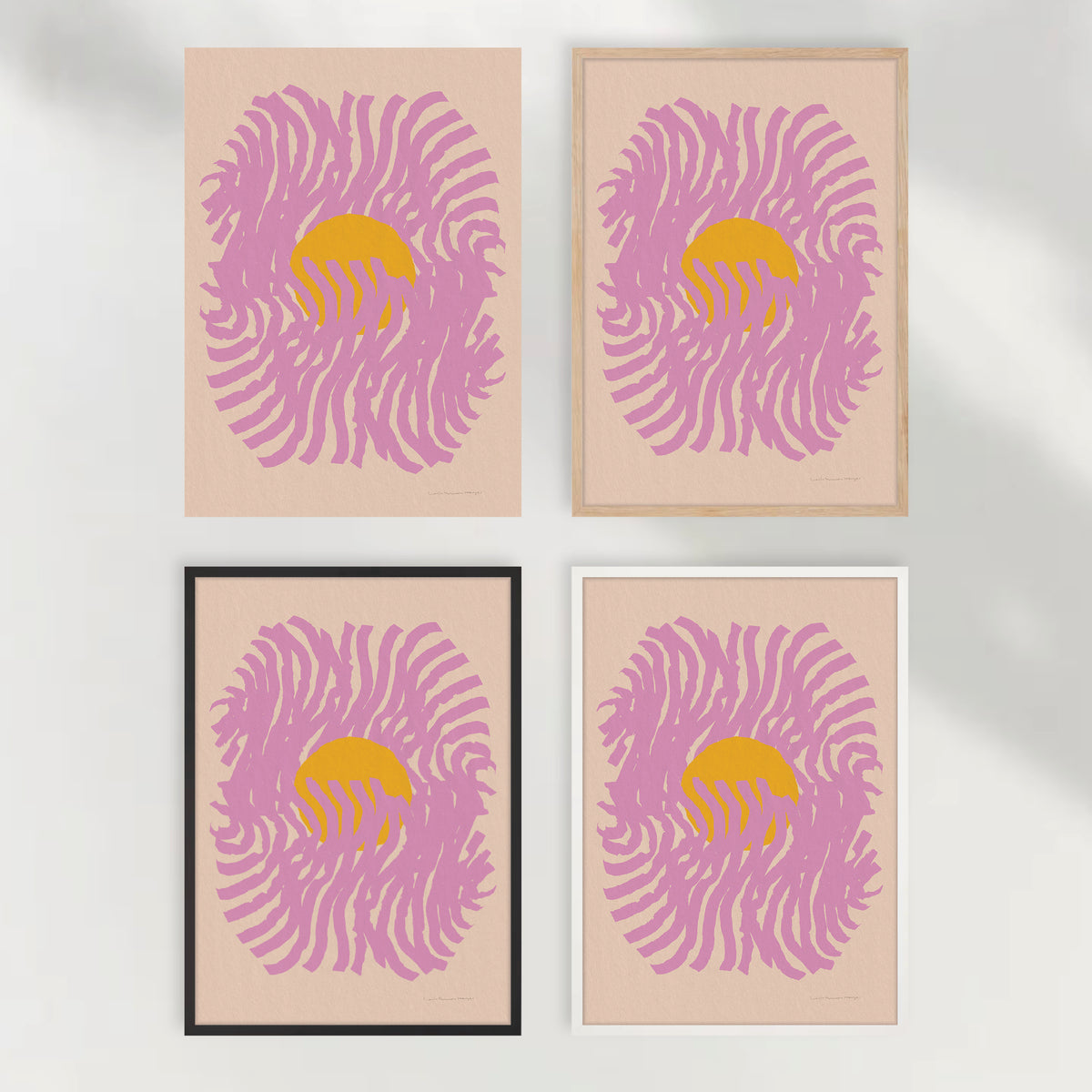 Emanate, pink, fine art print