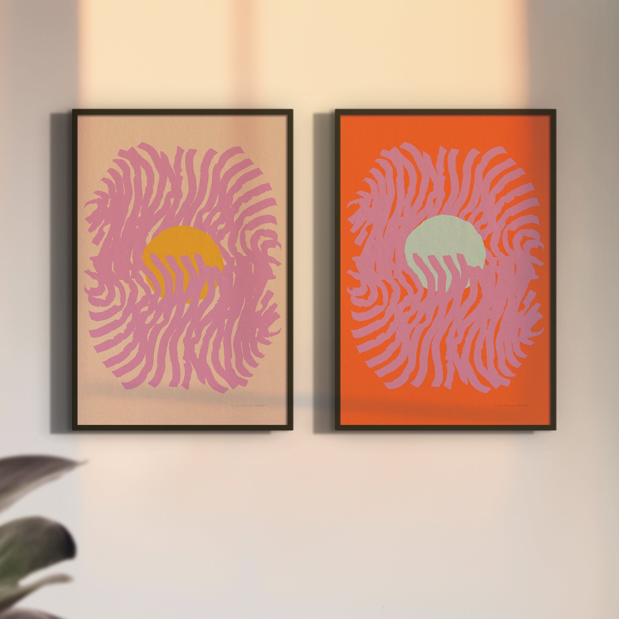Emanate, pink, fine art print