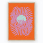 Emanate, red, fine art print