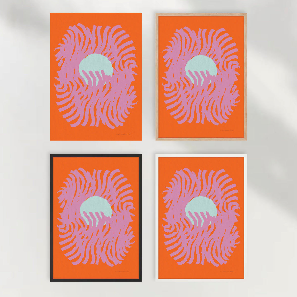 Emanate, red, fine art print