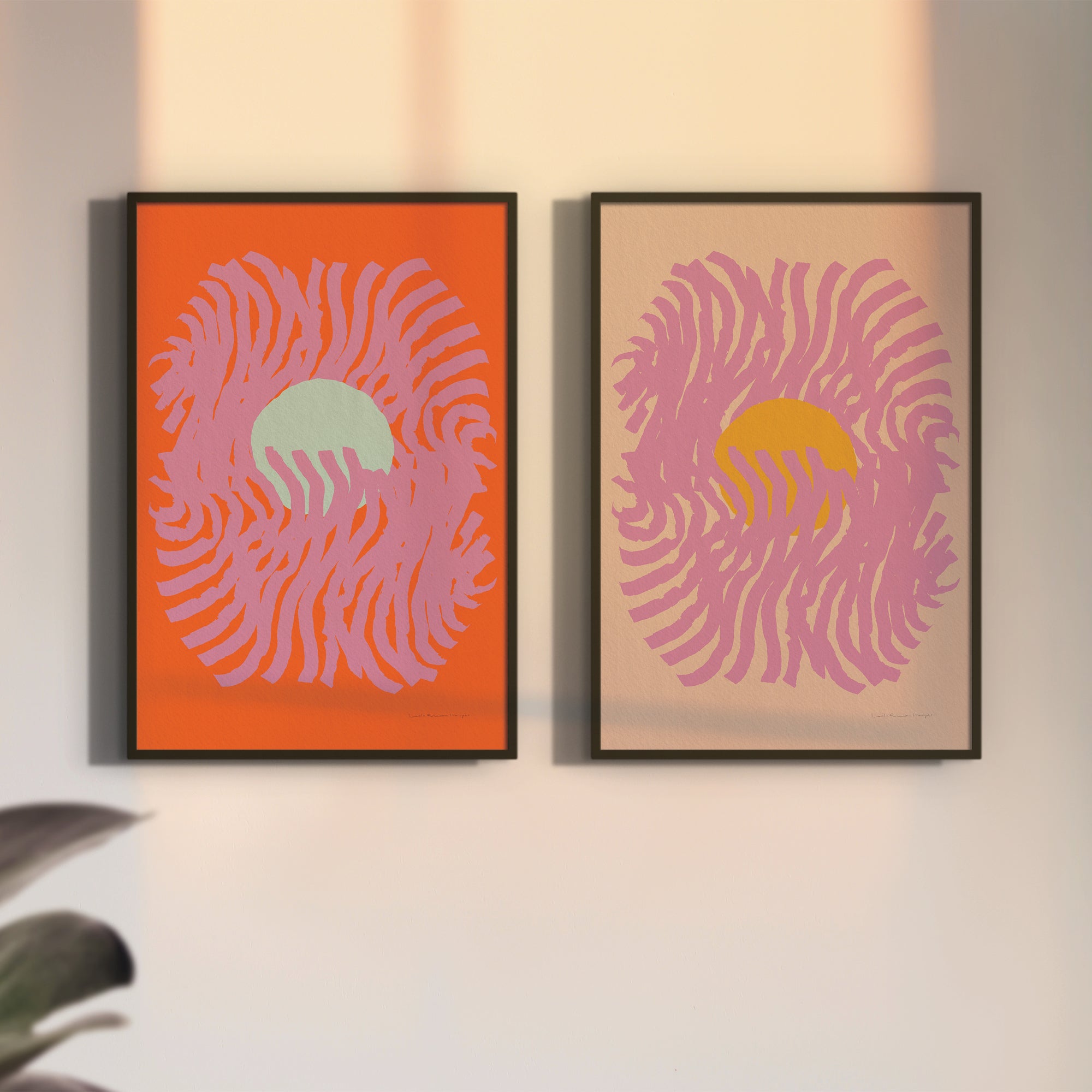 Emanate, red, fine art print