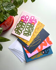 Florals, folded card pack