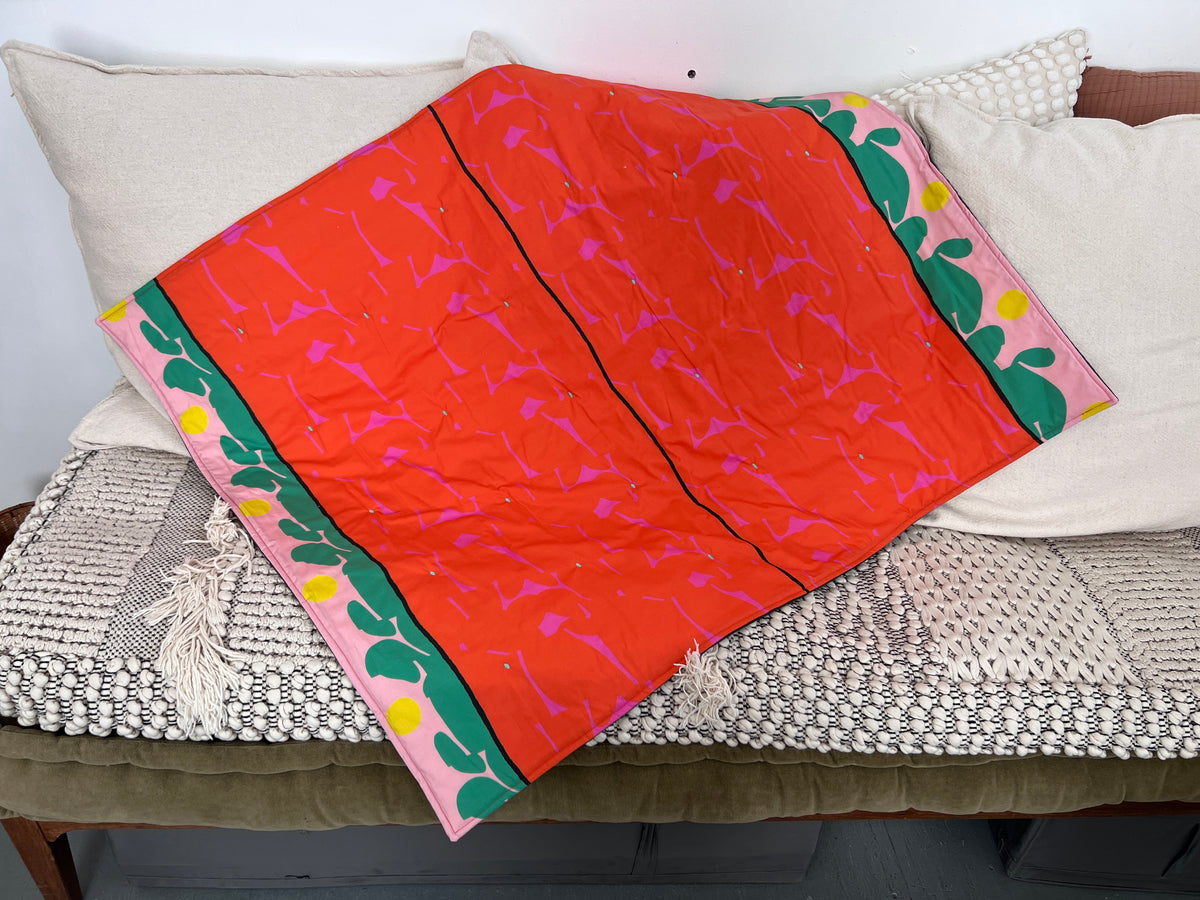 Along the Path, quilted blanket, small