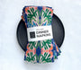 Flourish linen napkin, blue