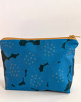 Mini Zipper Pouch, Flower Patch blue