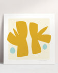 Frond Friends, fine art print, yellow