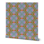 Patterned paper with geometric design on a white background. Designed by artist Leila Simon Hayes.